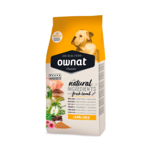 ownat classic lamb & rice 12kg pienso de cordero y arroz para perros con sensibilidad digestiva