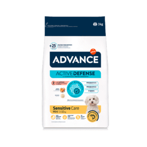 advance sensitive mini adult salmón 3kg pienso para perros de raza pequeña con sensibilidad alimentaria